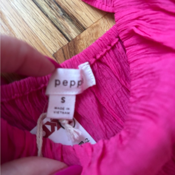 Blu Pepper Fuchsia Ruffle Mini Dress - Picture 3 of 3